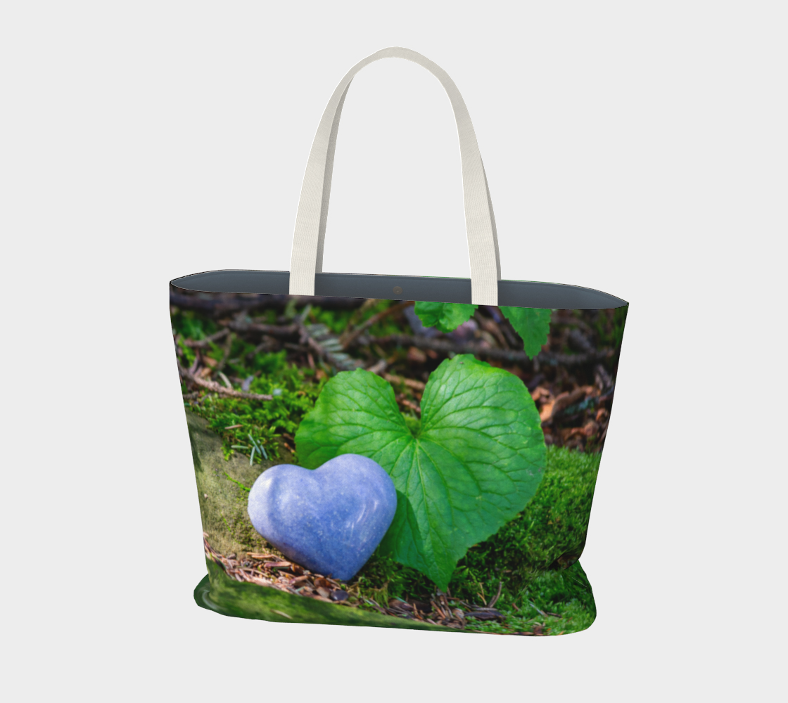 Violet Heart Tote Bag